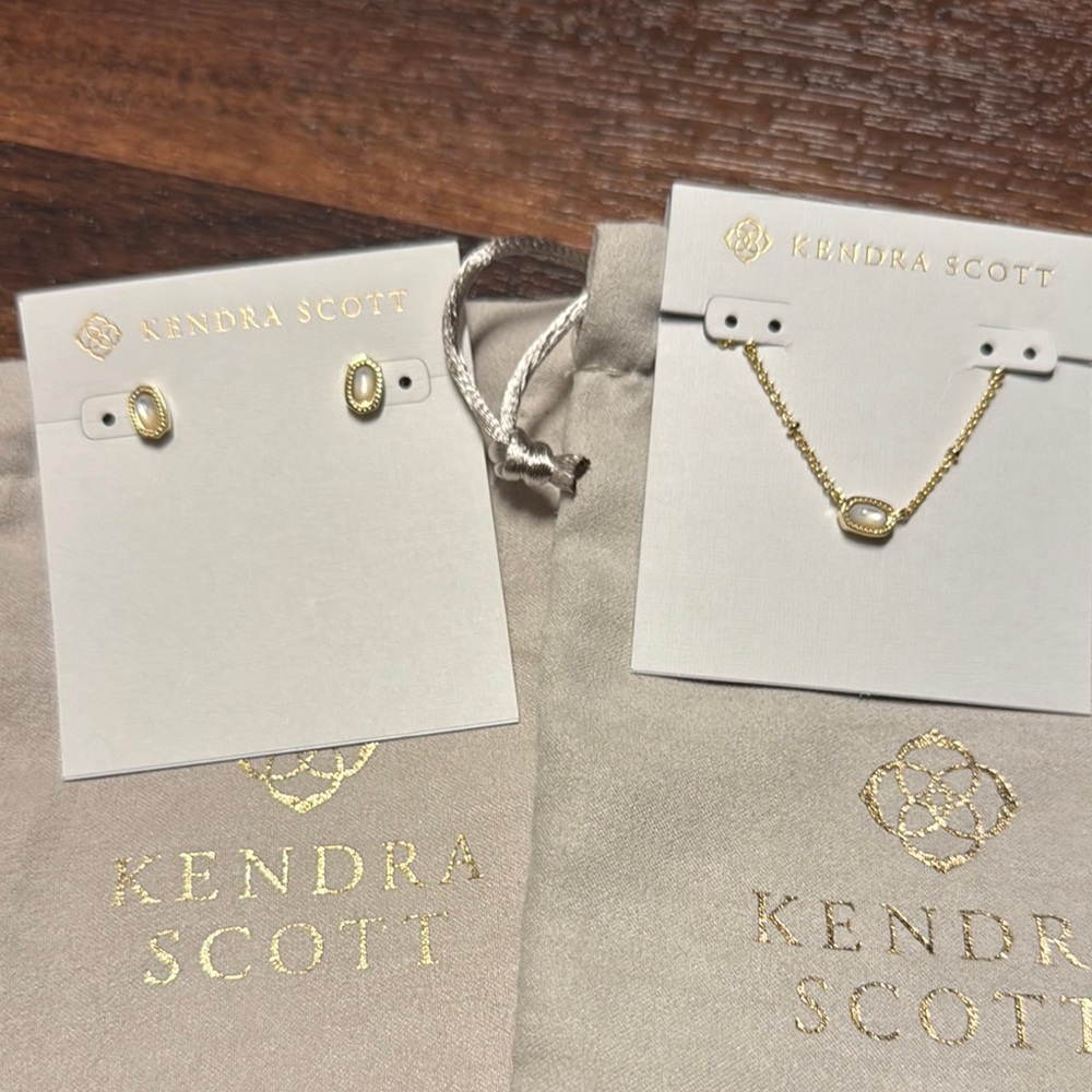 NWT Kendra Scott Mini Ellie earrings & necklace set